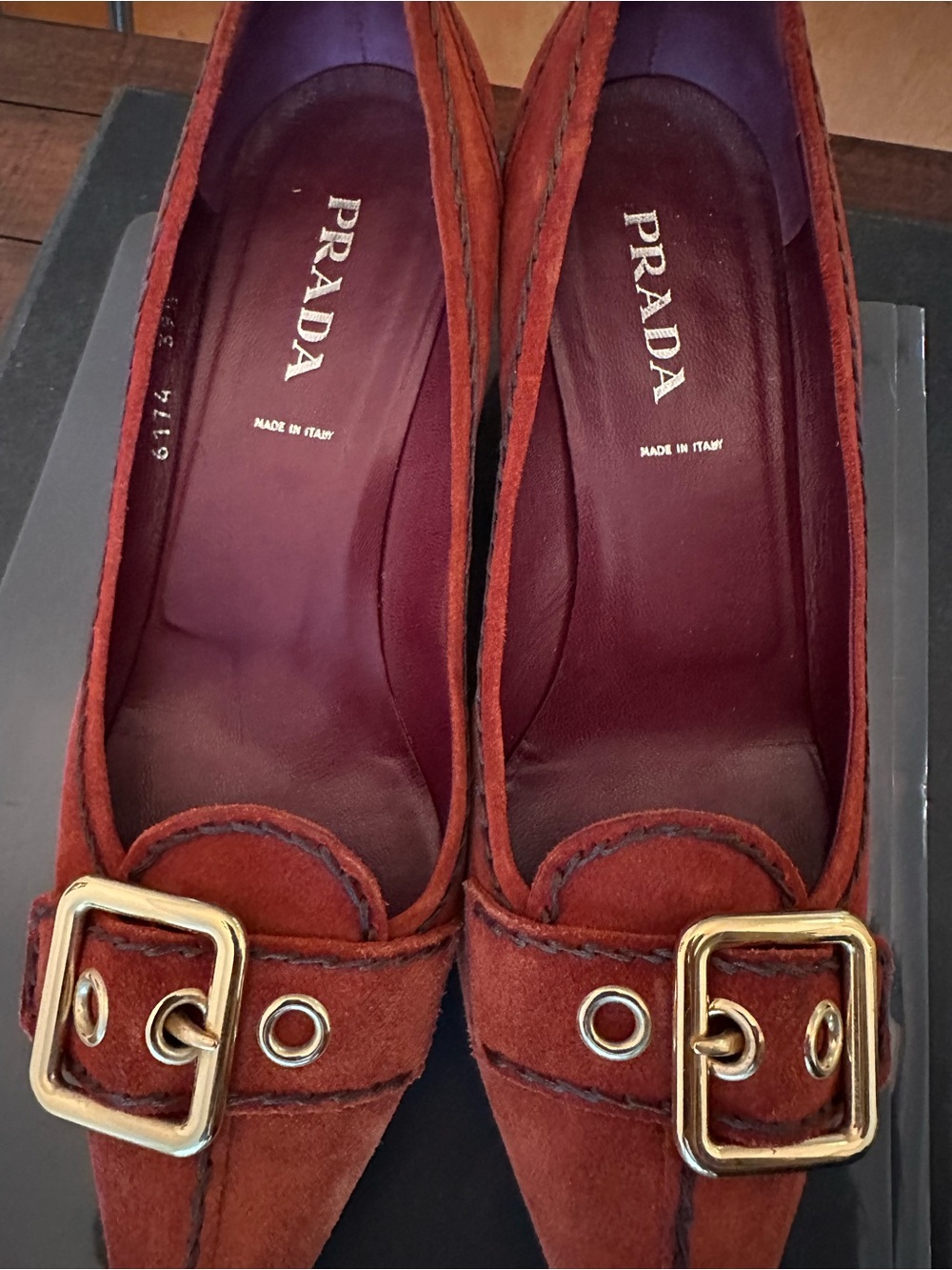Prada Suede Kitty Heels - Picture 14 of 14